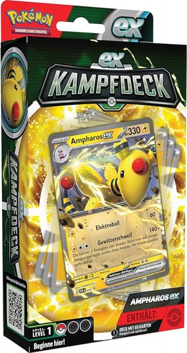[PCI45498] Pokémon TCG EX-Kampfdeck Ampharos EX Mai 2023 - DE